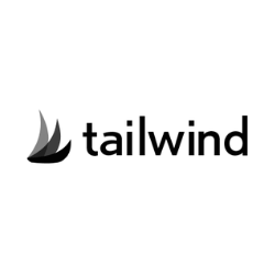 TailwindApp Logo Dark Grayscale
